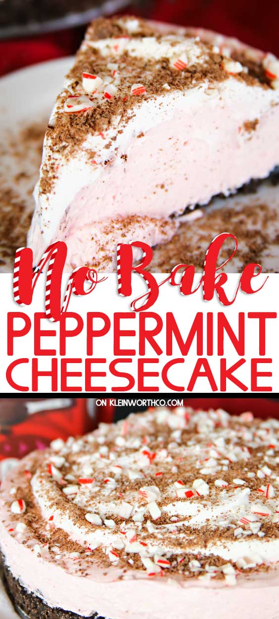 No-Bake Peppermint Cheesecake