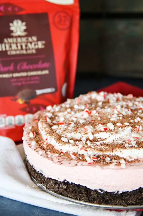 Oreo crust - No-Bake Peppermint Cheesecake