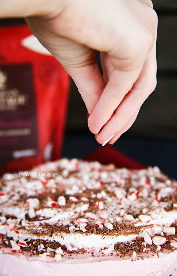 Holiday dessert - No-Bake Peppermint Cheesecake