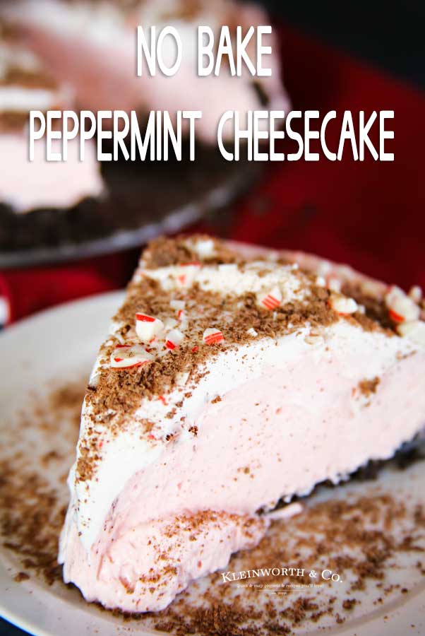 No-Bake Peppermint Cheesecake