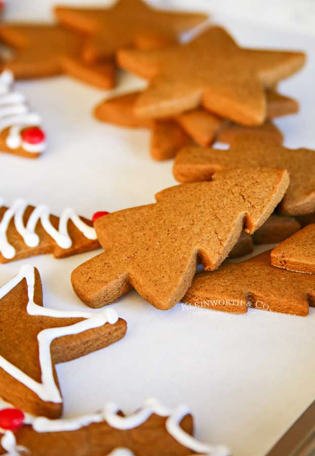 Unfrosted Gingerbread Trees