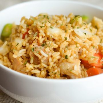 Gluten Free Air Fryer Chicken Fried Rice