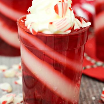 Candy Cane Jello Shots