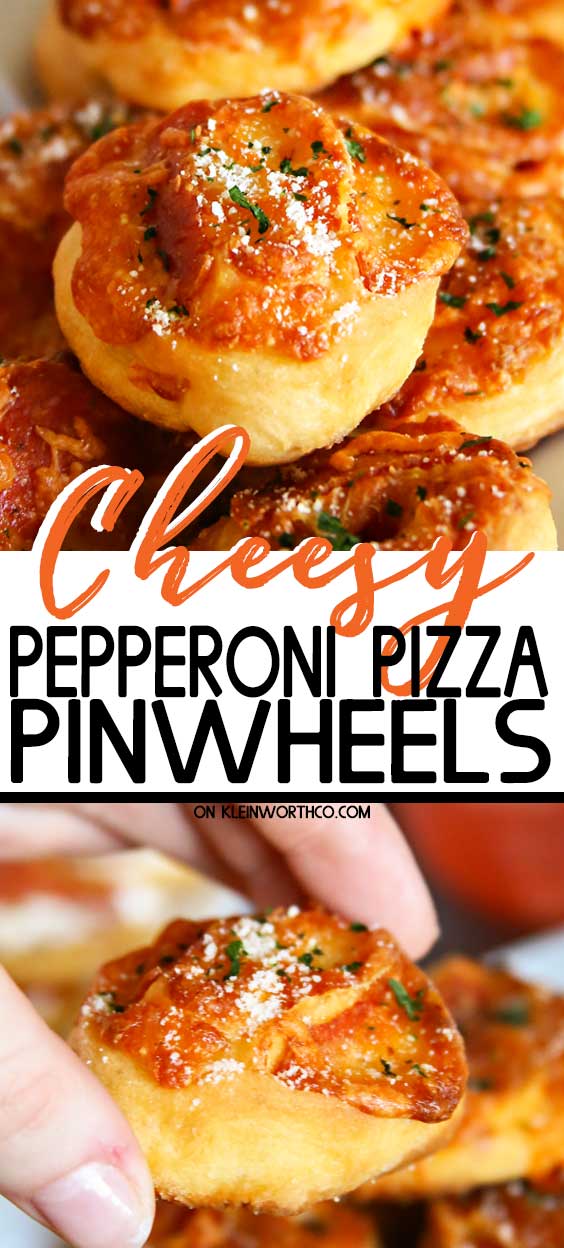 Cheesy Pepperoni Pizza Pinwheels