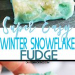 Easy Snowflake Fudge