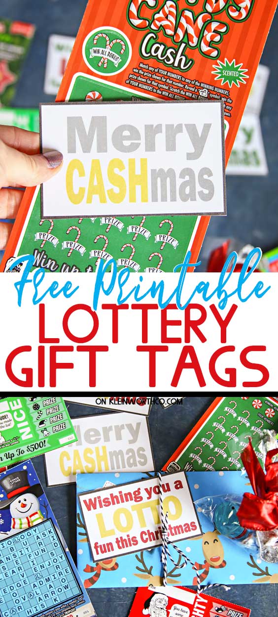 Christmas Lottery Ticket Holder, Wishing You a Lotto Holiday Cheer - Press  Print Party!