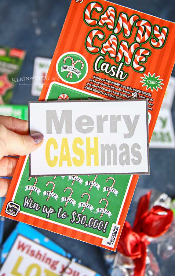 Lottery Ticket Holder Printable Thanks A Million for All That You