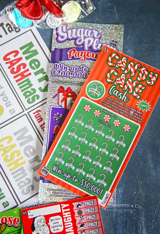 Easy Holiday Gifts - Lottery Gift Tags- Free Printable