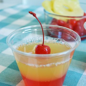 PINEAPPLE UPSIDE DOWN JELLO SHOTS