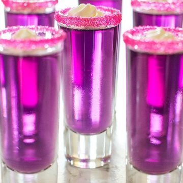 Candy-Sweet Jello Shots with Triple Sec Whipped Cream