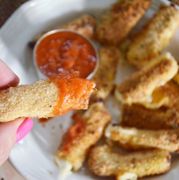 Air Fryer Mozzarella Cheese Sticks