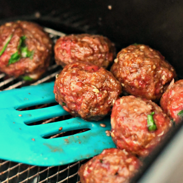 Parmesan Meatballs in the Air Fryer