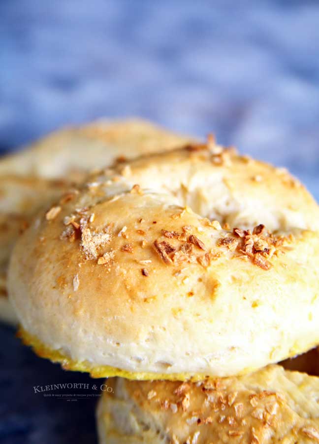 low calorie Homemade Onion Bagels