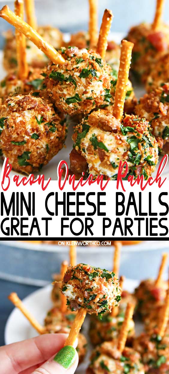 Mini Bacon Onion Ranch Cheese Balls