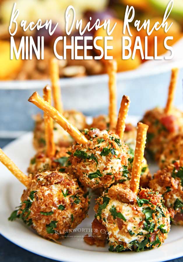 Mini Bacon Onion Ranch Cheese Balls