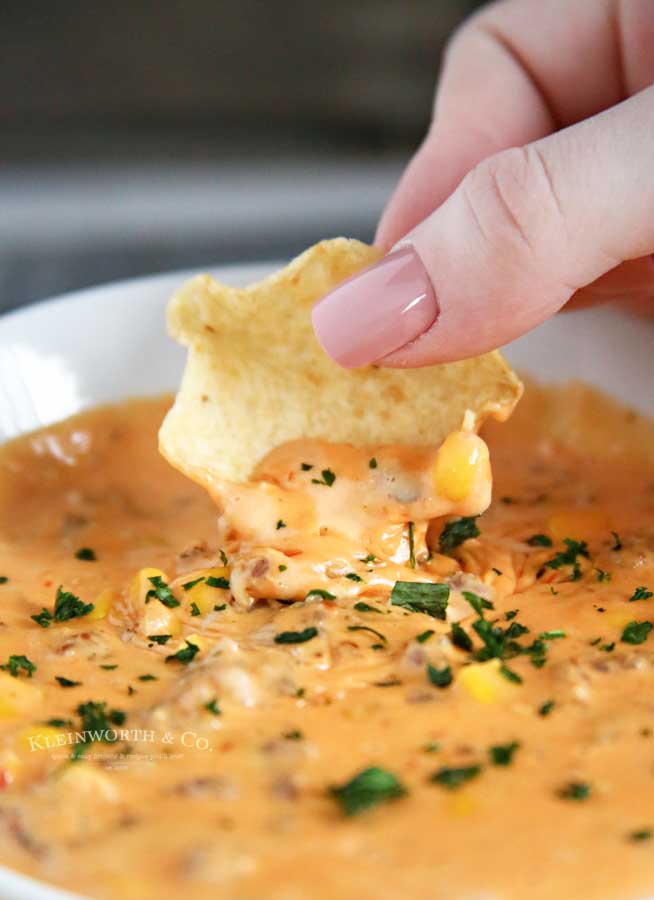 holiday party - velveeta cheese dip