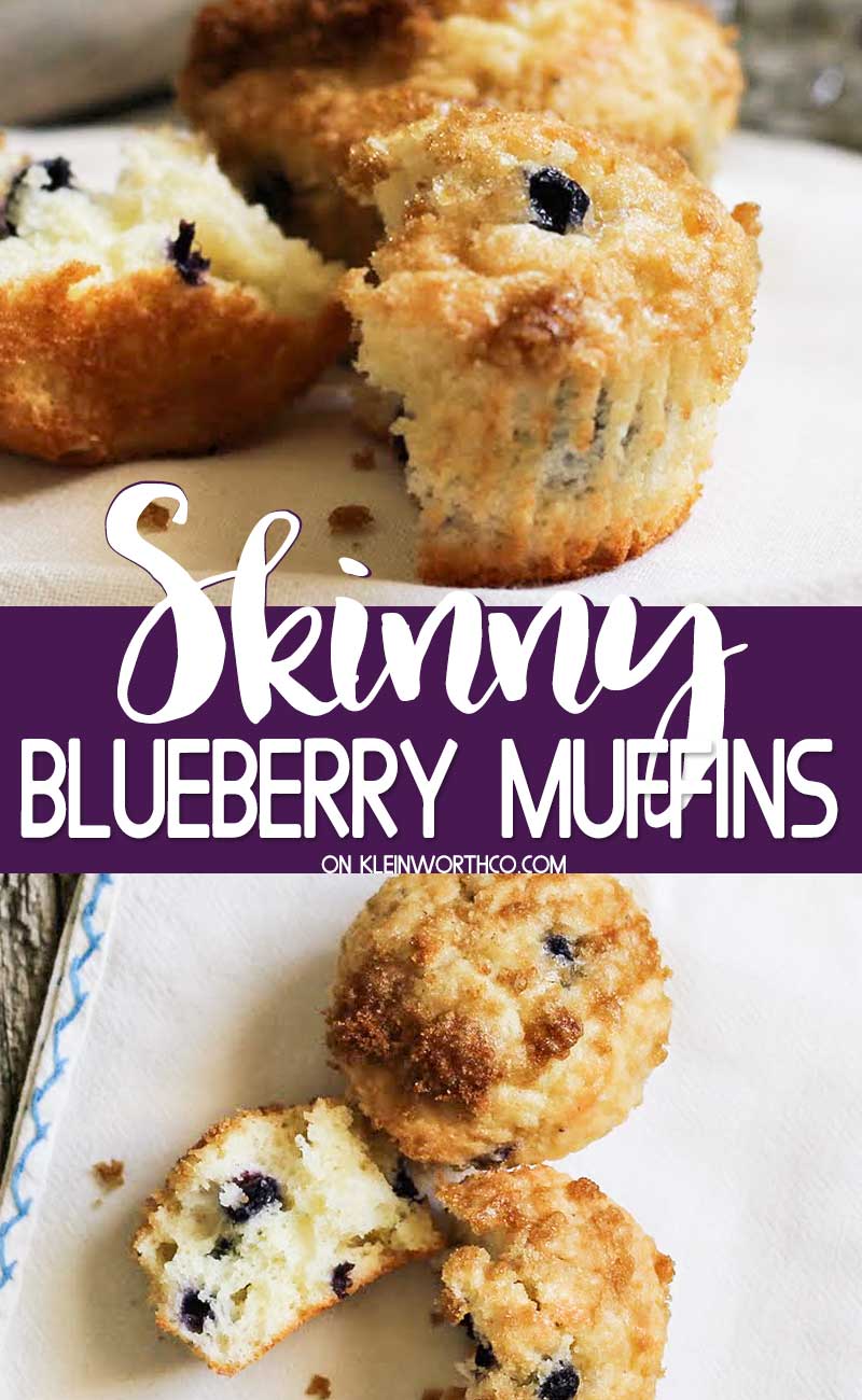 Skinny Blueberry Muffins
