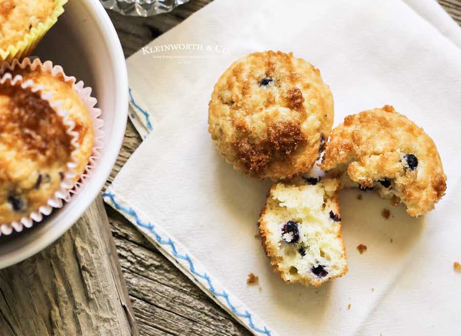 healthier blueberry muffins