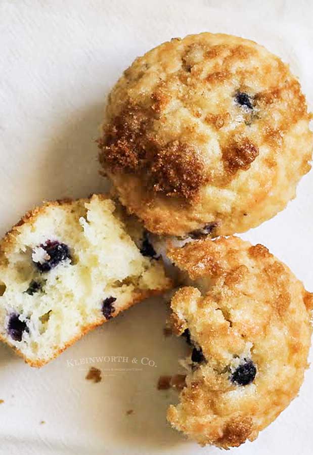low calorie Blueberry Muffins
