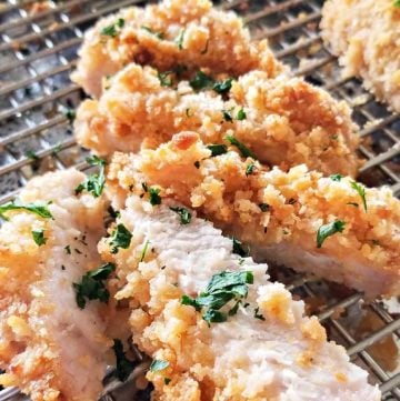 Easy dinner recipe - Baked Ritz Pork Chops