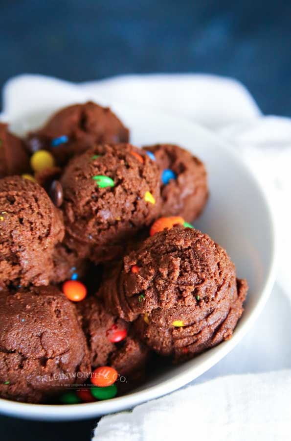 5 minute Brownie Batter Cookie Dough