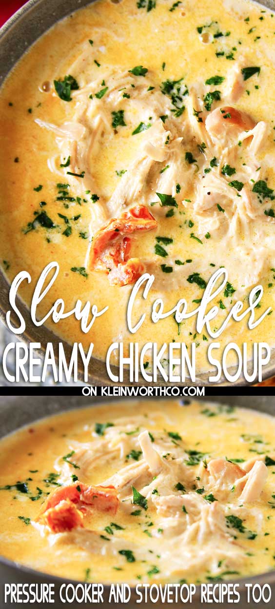 Slow Cooker Creamy Chicken Soup