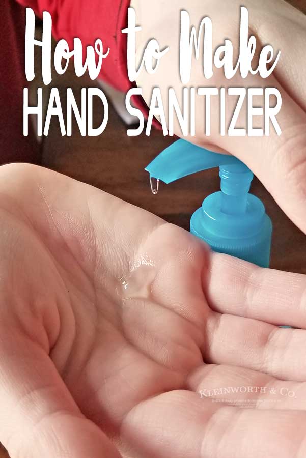 DIY Hand Sanitizer