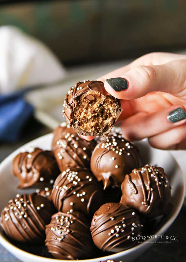 Recipe for Chocolate Chip Cookie Truffles