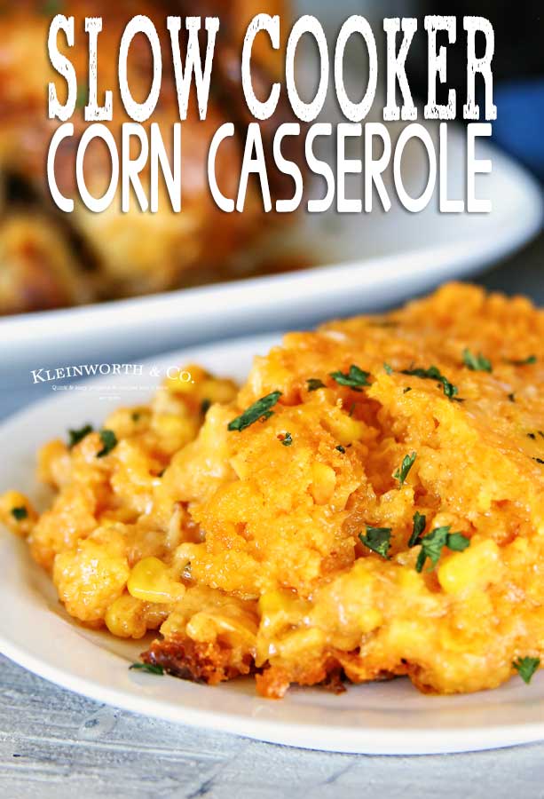 Slow Cooker Corn Casserole