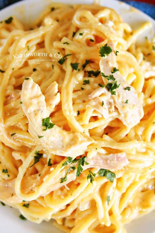 Cheesy Chicken Spaghetti Instant Pot Dinner Recipe