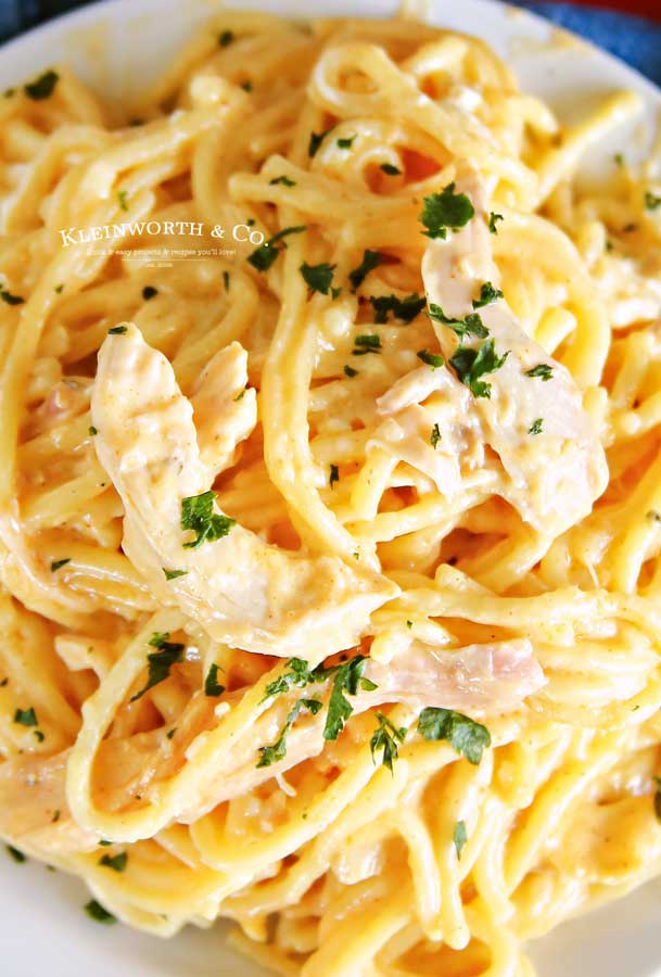 Cheesy Chicken Spaghetti Instant Pot Dinner Recipe