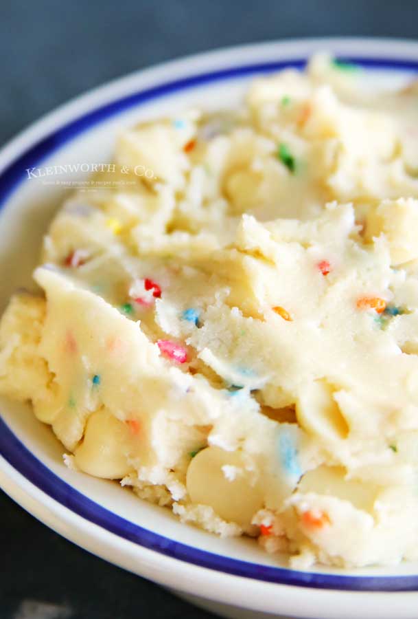 5 minute treat - Sugar Cookie Edible Cookie Dough