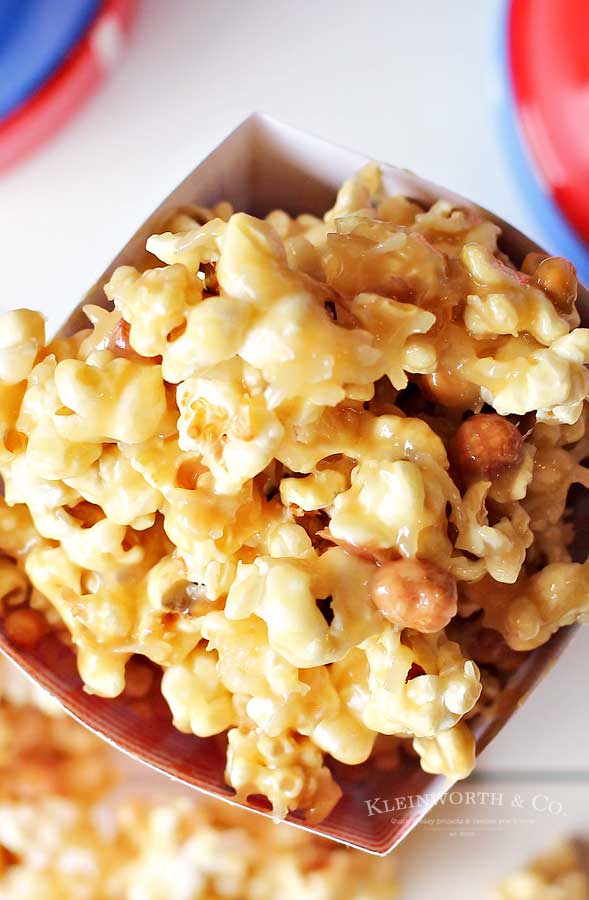 easy caramel popcorn