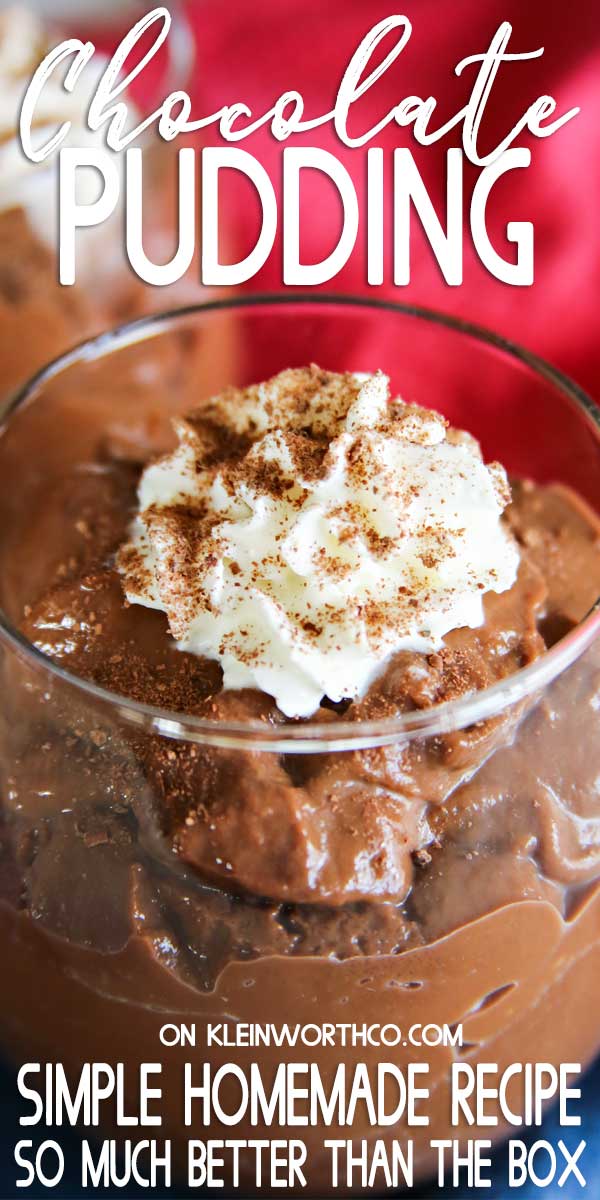 Homemade Chocolate Pudding