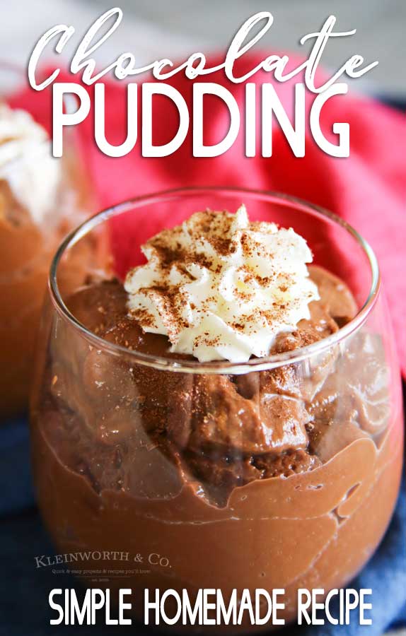 Homemade Chocolate Pudding