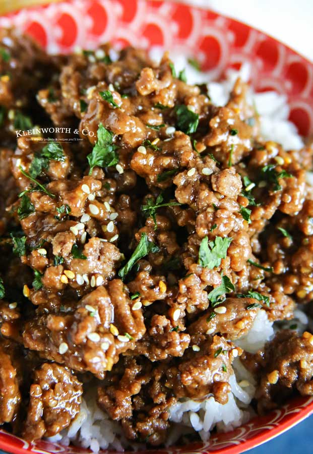 20 minute dinner - Asian beef bowl