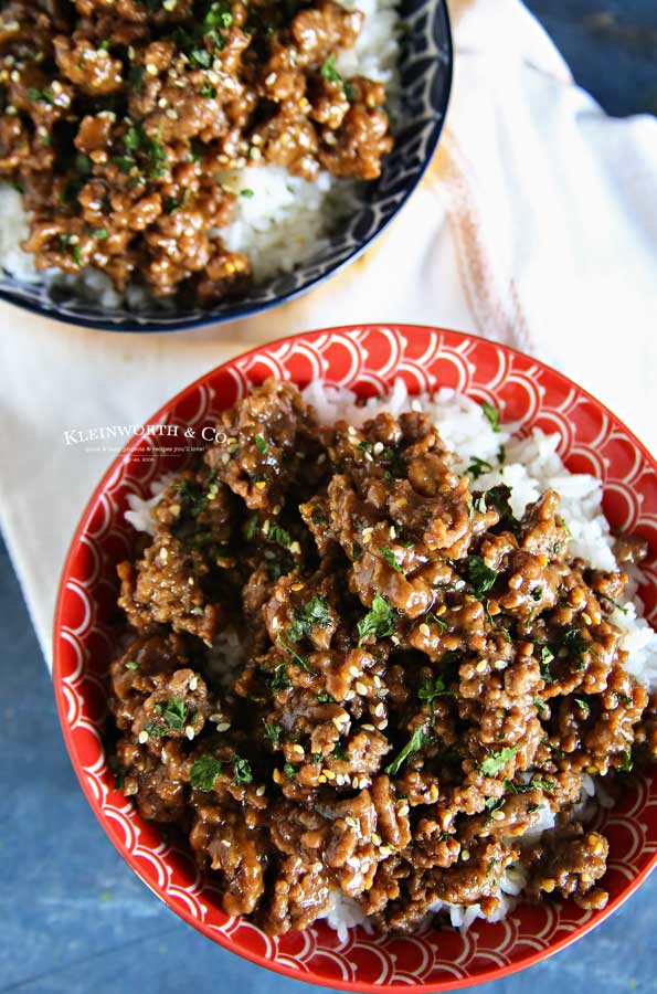 ground beef - Korean Beef