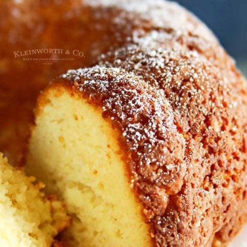 Vanilla Bundt Cake Kleinworth Co