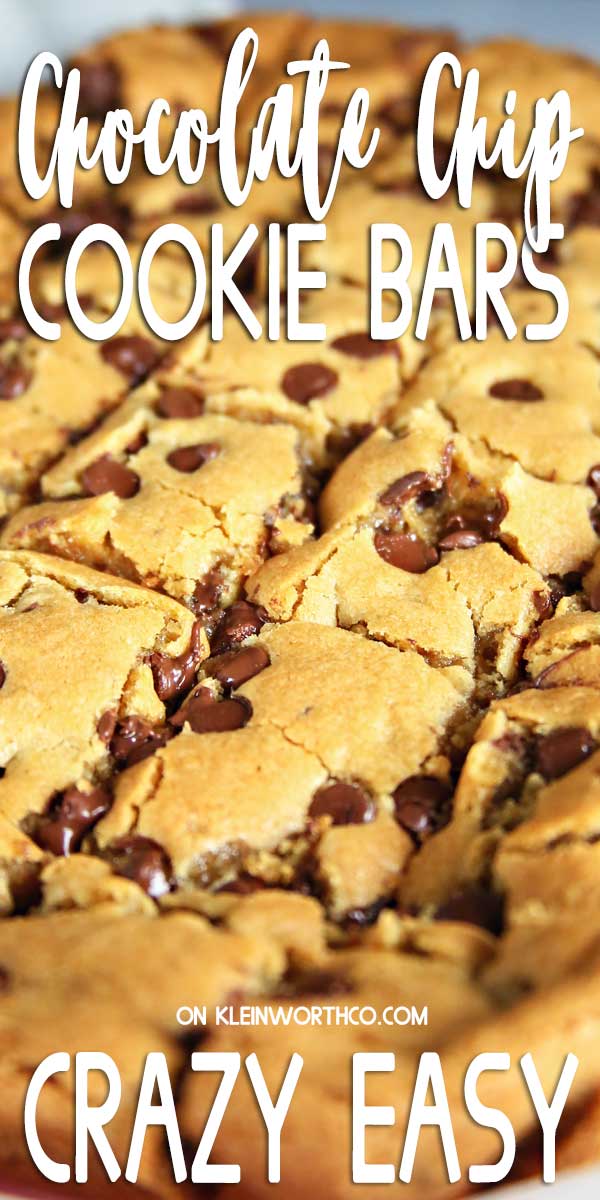 Chocolate Chip Cookie Bars Treat Recipe