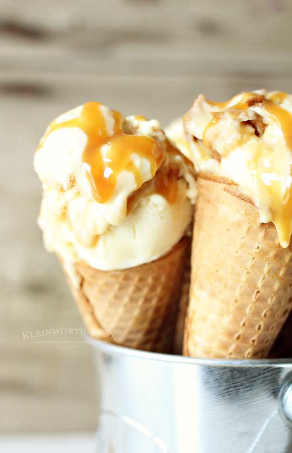 Dessert Caramel Sugar Cone Frozen Yogurt