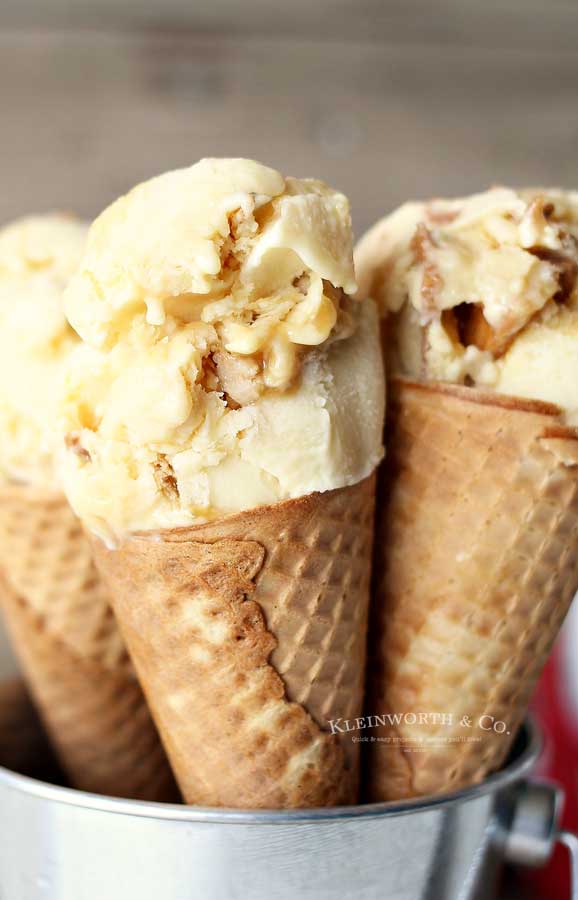 Recipe for Caramel Sugar Cone Frozen Yogurt