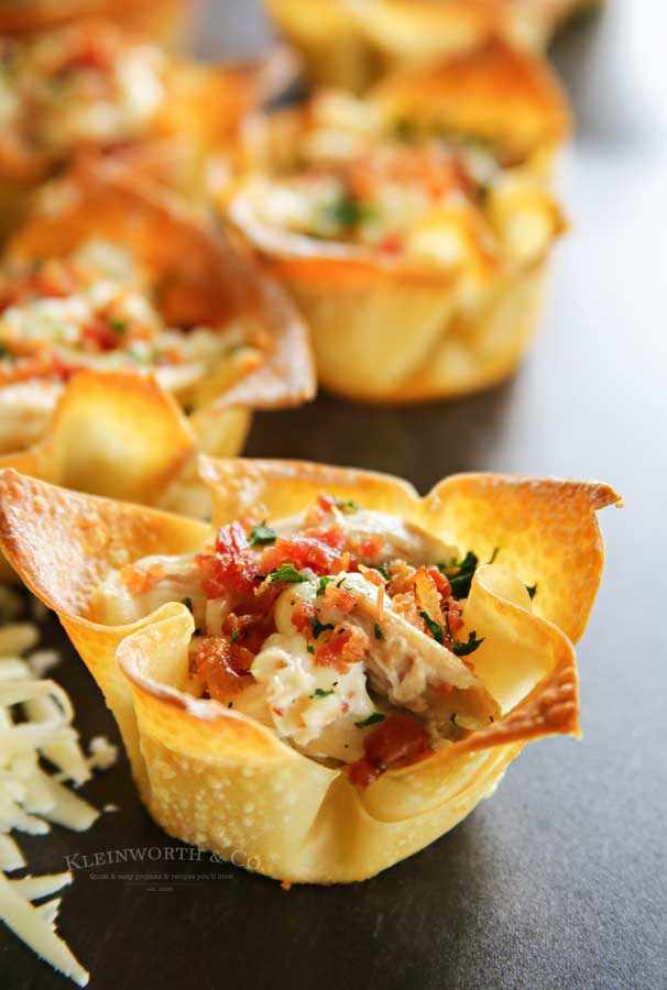 Appetizer Recipe - Chicken Bacon Ranch Wontons