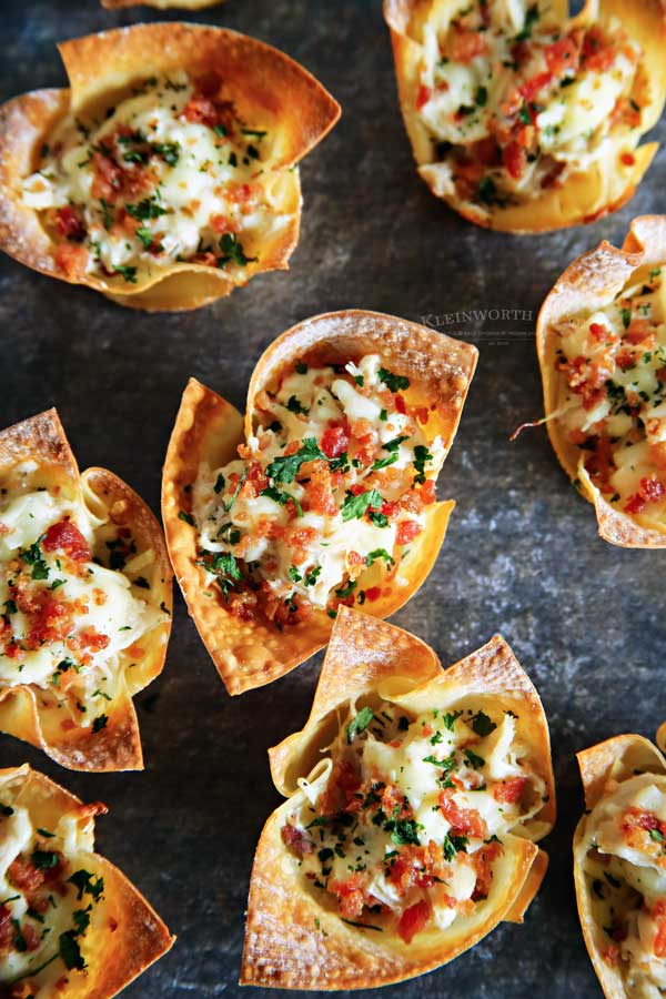 How to make Chicken Bacon Ranch Wonton Cups