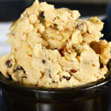 No eggs safe to eat Chocolate Chip Cookie Dough