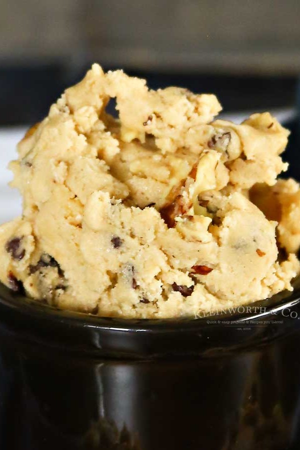 No eggs safe to eat Chocolate Chip Cookie Dough