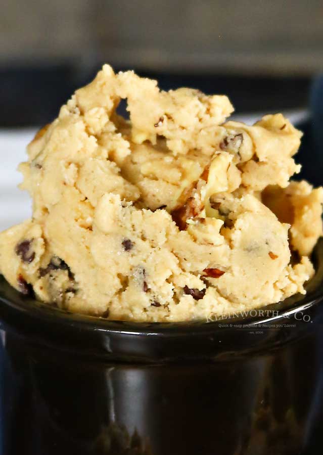 No eggs safe to eat Chocolate Chip Cookie Dough