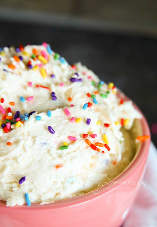 Funfetti Cake Batter Dip with sprinkles