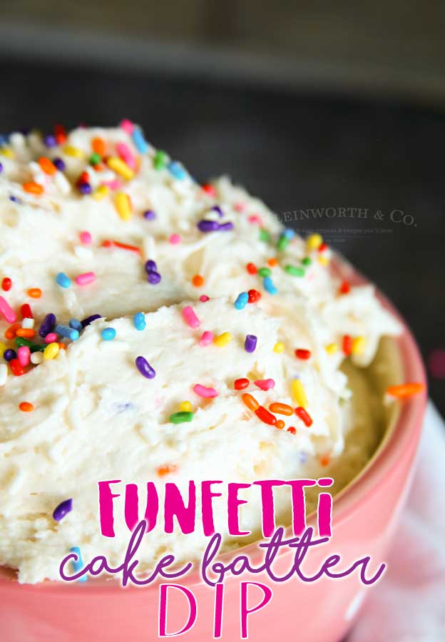 Funfetti Cake Batter Dip