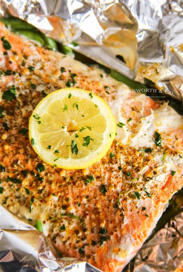 Grilled Garlic Butter Salmon