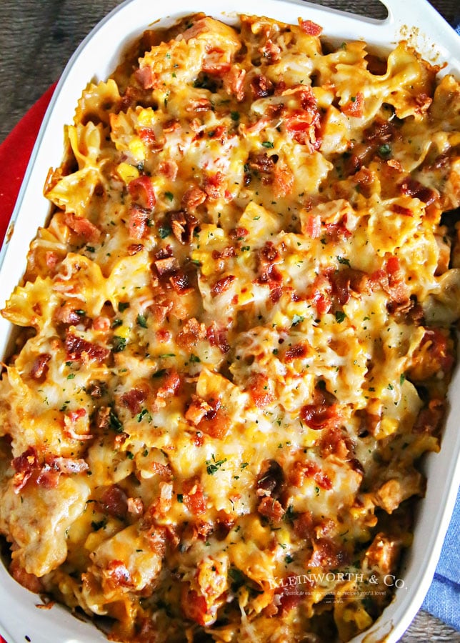 Recipe for BBQ Ranch Chicken Casserole